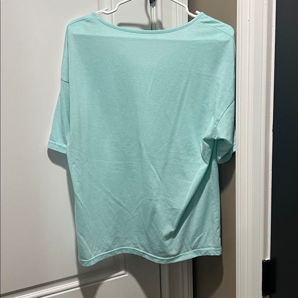 Blue Green Women's Top Size L - Picture 3 of 5